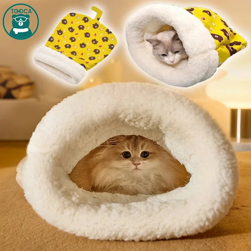 Cat Sleeping Bag Soft Cuddly Fluffy
