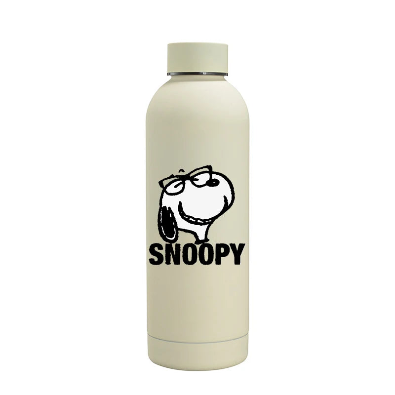 Snoopys Fashion Thermos Bottle Stainless Steel Vacuum Cup Travel Camping Keep Hot Cold Drink Insulated Mug Women Birthday Gifts