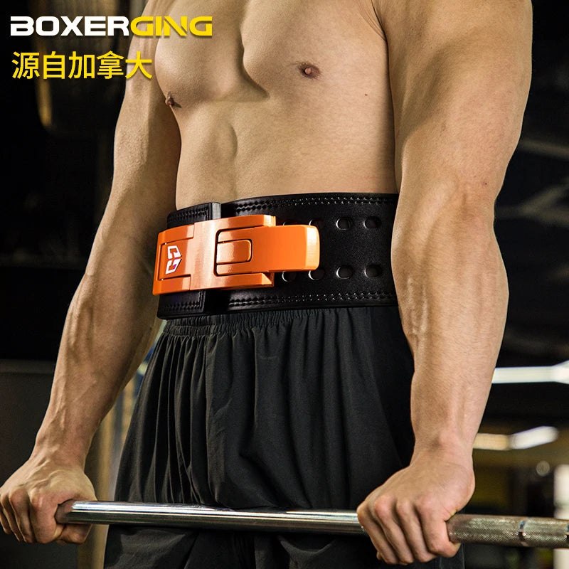 Cinturón de Levantamiento de Pesas – Cuero Premium Unisex