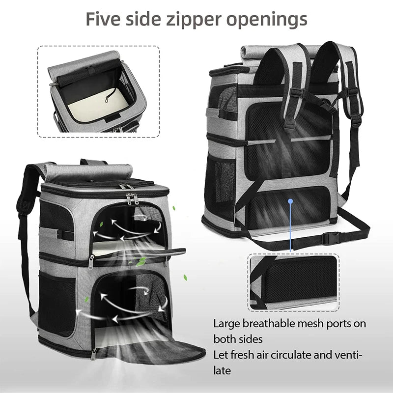 Double-Compartment Pet Carrier