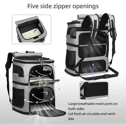 Double-Compartment Pet Carrier
