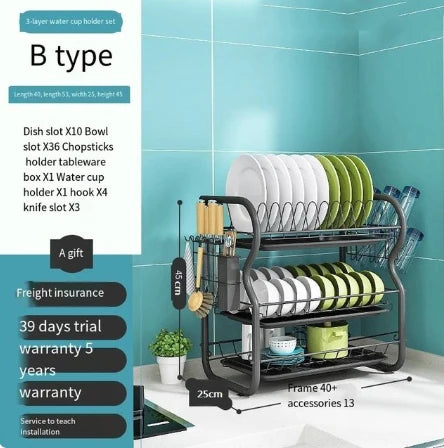 Stainless Steel Drying Rack Bowl Dish